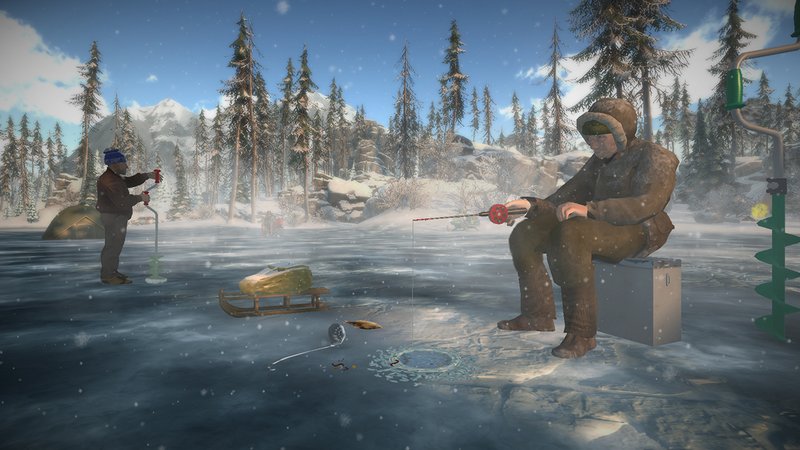Explore ice fishing gamble game